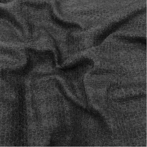 Шанель пальтово-костюмная шерстяная черного цвета с отливом