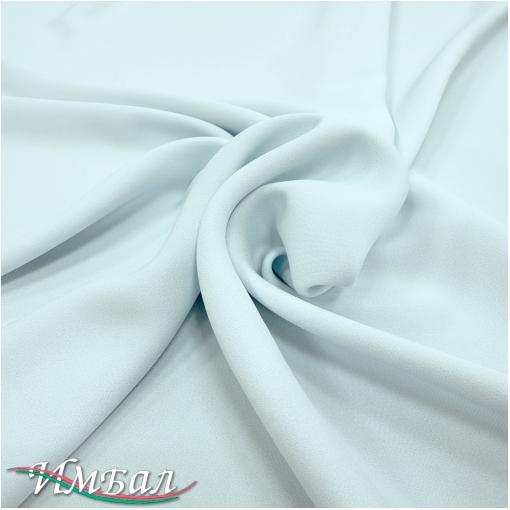 Кади вискозное матовое стрейч разбелённого небесно-голубого цвета