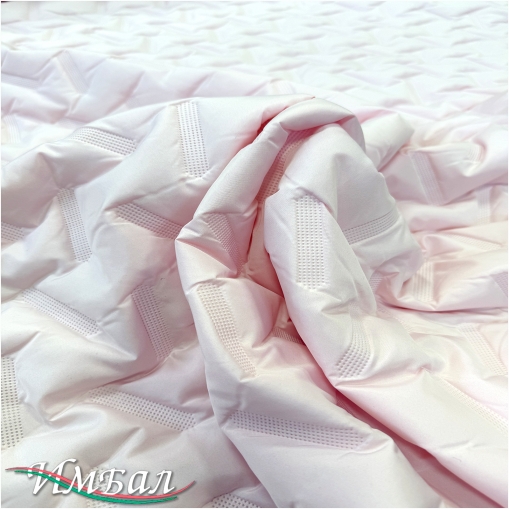 Ткань курточная стеганная цвета сахарной ваты 