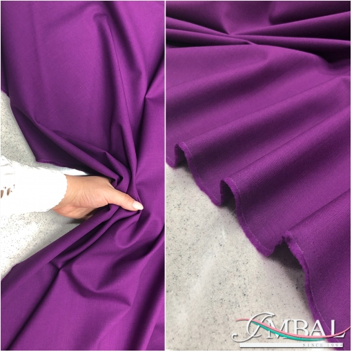 Ткань костюмная шерстяная стрейч Valentino пурпурно-сиреневого цвета