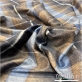 Ткань костюмная теплая с ворсом клетка 18х18 см в сине-коричневой гамме