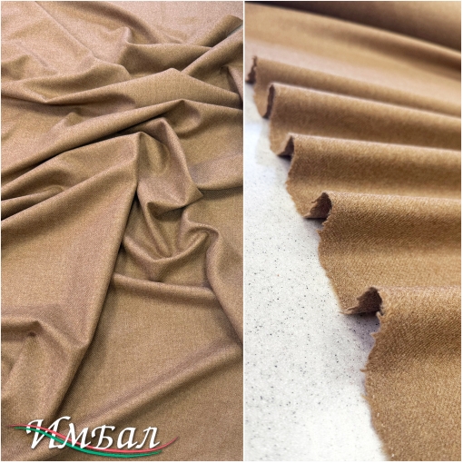 Ткань костюмно-пальтовая шерсть с кашемиром Burberry цвета кэмел