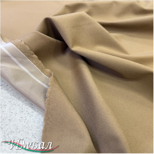 Ткань костюмно-пальтовая шерсть с кашемиром цвета кемел