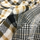 Ткань пальтовая двухсторонняя Louis Vuitton черно-белая с горчичными вкраплениями
