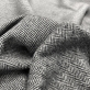 Ткань пальтово-костюмная дизайн Armani двухсторонняя мелкая серая "елочка"