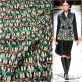 Жаккард нарядный с люрексом Ferragamo абстракция в зелено-золотистой гамме