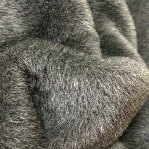 Ткань пальтовая легкая ворсовая серого цвета 