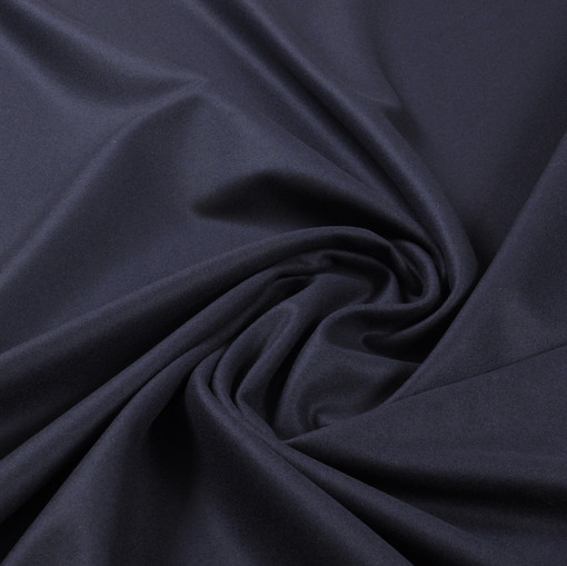 Ткань шерстяная для пошива пальто, цвет темно-синий
