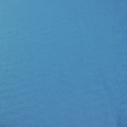 Пальтовая ярко-голубая ткань с кашемиром и небольшой ворсой