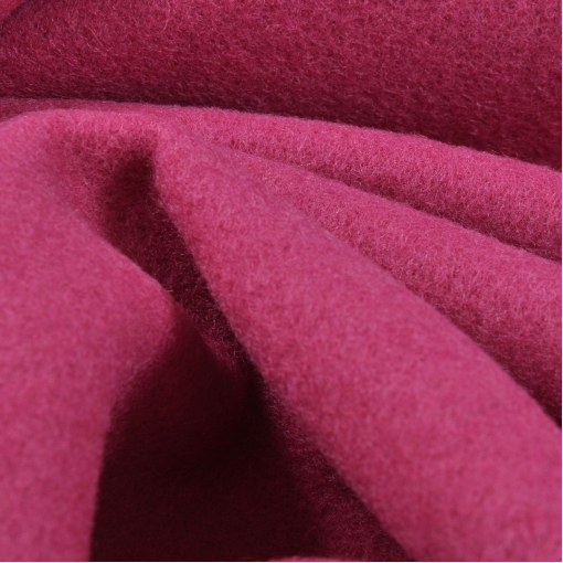 Пальтовая ярко-розово-сиреневая не ворсовая ткань