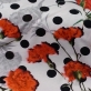 Вискозный трикотаж D&G горох и цветы