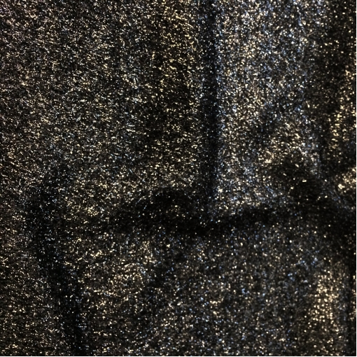 Ткань нарядная Blumarine костюмно-плательная черная с люрексом