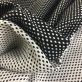 Жаккард нарядный стрейч двухсторонний принт Prada черно-белая крапинка