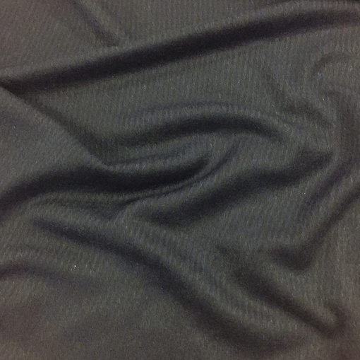 Ткань пальтовая с альпакой Bottega Veneta сине-черная диагональ