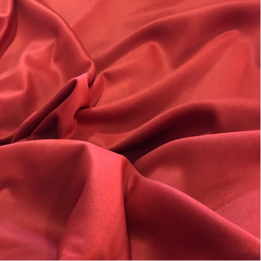 Ткань пальтовая двойная (doubleface) дизайн Max Mara ярко-красного цвета 