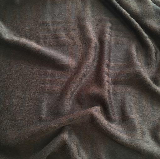 Пальтовая ткань ворсовая с кашемиром Sportmax шоколадного цвета