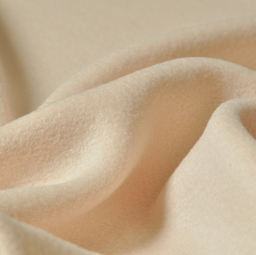 Пальтовая ткань ванильного цвета с кашемиром